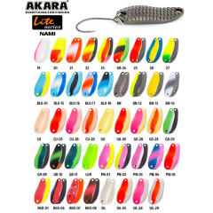 Блесна колеблющаяся Akara Lite Series Nami 23 мм,1.5 гр