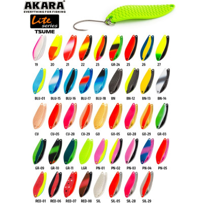Блесна колеблющаяся Akara Lite Series Tsume 3 см, 2 гр - фото, цена в Магазин товаров для рыбалки и туризма - Fishers.by