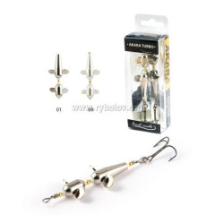 Блесна вращающаяся AKARA TURBO двойная 7013, 16 гр