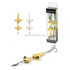 Блесна вращающаяся AKARA TURBO двойная 7014, 26 гр