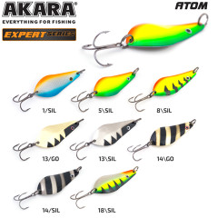 Блесна колеблющаяся Akara Атом Expert 55 мм,10 гр