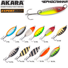 Блесна колеблющаяся Akara Expert Черноспинка 65 мм, 15 гр