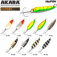 Блесна колеблющаяся Akara Expert Нырок 65 мм, 17 гр