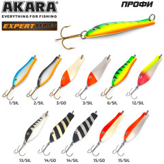 Блесна колеблющаяся Akara Expert Профи 95 мм, 21 гр