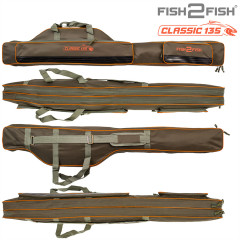 Чехол Fish2Fish Classsic с катушкой, 2 секции, 135 см