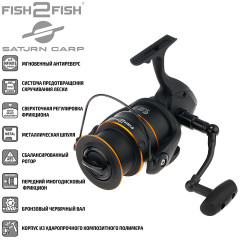Катушка карповая Fish2Fish Saturn Carp 1000, 4 ш.п.+ 1 р.п.