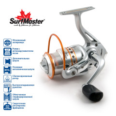 Катушка безынерционная Surf Master Chokai Series X-Cast FX 2000, 5 ш.п.+ 1 р.п.