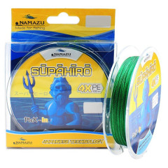 Шнур плетеный Namazu "Supahiro" 4Х, 100 м, цв. болотно-зеленый