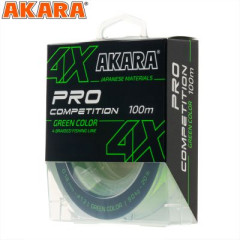 Плетёный шнур Akara Competition PRO Green 100 м, зеленый