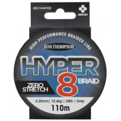Леска плетеная DAM R.T. Hyper 8-Braid 110m Grey (серая)