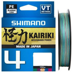 Шнур плетенный Shimano Kairiki 4 150m Multi Color (многоцветный)