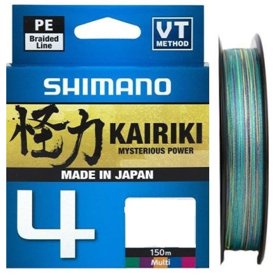 Шнур плетенный Shimano Kairiki 4 150m Multi Color (многоцветный) - фото, цена в Магазин товаров для рыбалки и туризма - Fishers.by