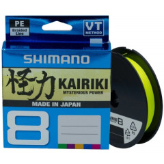 Шнур плетенный Shimano Kairiki 8 150m Yellow (желтый)