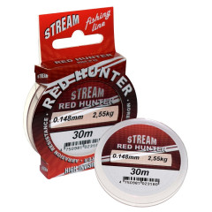 Леска Red Hunter 30 м, красный оттенок