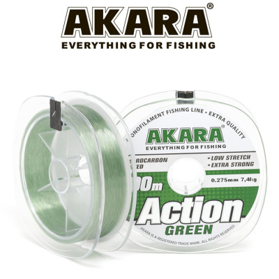 Леска Akara Action Mossgreen 100 м, серо-зеленая - фото, цена в Магазин товаров для рыбалки и туризма - Fishers.by
