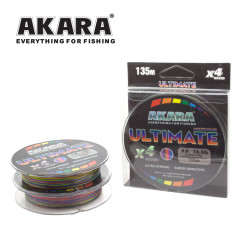 Шнур Akara Ultimate X-4 Multicolor 135 м, многоцветный