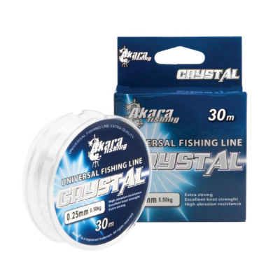 Леска Akara Crystal ICE Clear 30 м, прозрачная - фото, цена в Магазин товаров для рыбалки и туризма - Fishers.by