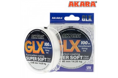 Леска Akara GLX Super Soft 100 м, прозрачная