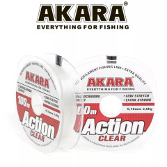 Леска Akara Action Clear 100 м, прозрачная