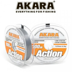 Леска Akara Action Grey 100 м, серая