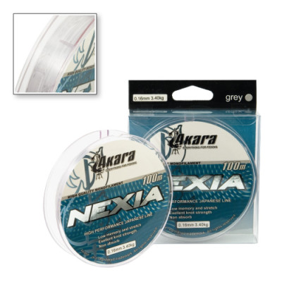 Леска Akara Nexia 100м, серая - фото, цена в Магазин товаров для рыбалки и туризма - Fishers.by