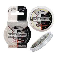 Леска флюорокарбоновая Stream Crystal Fluorocarbon 10 м, серая