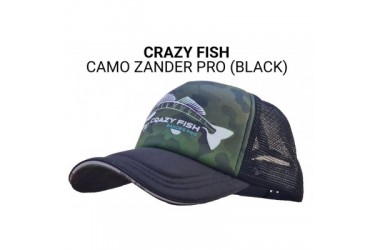 Кепка Crazy Fish Camo Zander Pro (black) М