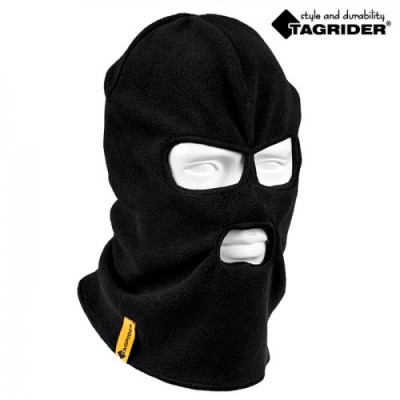 Шапка-маска Tagrider Expedition 3014 3 отверстия флис черная - фото, цена в Магазин товаров для рыбалки и туризма - Fishers.by