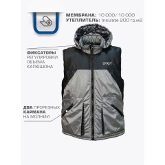 Жилет утепленный "IFRIT Gorgon" (Цвет Серый) Ж-462
