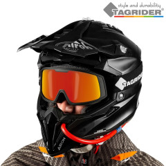 Очки поляризационные горнолыжные Tagrider IMN-007-45 Gold Red Mirror Ski Winter