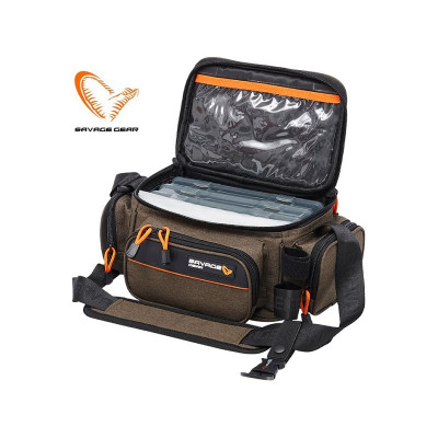 Сумка Savage Gear System Box BAG S 3 Boxes 5 Bags 15X36X23cm 5.5L - фото, цена в Магазин товаров для рыбалки и туризма - Fishers.by
