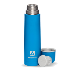 Термос бытовой вакуумный (для напитков), тм "Арктика" 1000 мл, арт. 102-1000 (синий, пластиковое напыление)