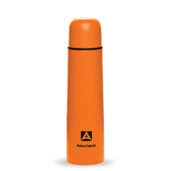 Термос бытовой, вакуумный (для напитков), тм "Арктика", 750 мл, арт. 102-750 (ораньжевый, пластиковое напыление)