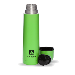 Термос бытовой вакуумный (для напитков), тм "Арктика", 500 мл, арт. 102-500 (зеленый, пластиковое напыление)