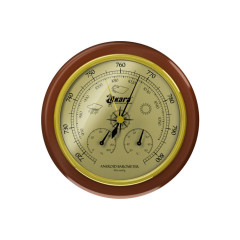 Барометр Akara с термометром и гигрометром деревянная оправа 125 мм