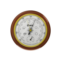 Барометр Akara с термометром деревянная оправа 125 мм