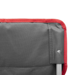 Кресло Nisus складное серый/красный без чехла N-96806H-GR-1