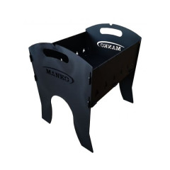 Мангал "Турист мини" разборный в чехле, 35x30x38 см/толщина 1.5 мм