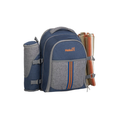 Набор для пикника Helios на 4 персоны синий/серый HS-904 - фото, цена в Магазин товаров для рыбалки и туризма - Fishers.by
