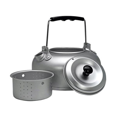 Чайник алюминий 1л с ситечком для заваривания HS-NP 010071-00 Helios - фото, цена в Магазин товаров для рыбалки и туризма - Fishers.by