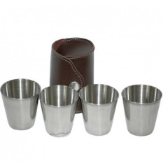 Набор стопок Helios A14 (зеркальный), 4 шт