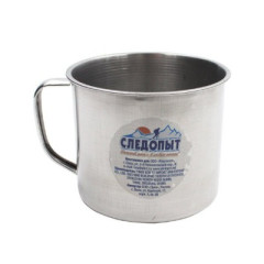 Кружка нержавкейка d 9 см, 450 мл Следопыт