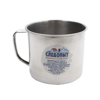 Кружка нержавкейка d 9 см, 450 мл Следопыт - фото, цена в Магазин товаров для рыбалки и туризма - Fishers.by