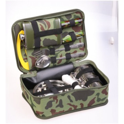 Набор посуды в сумке-чехле милитари - фото, цена в Магазин товаров для рыбалки и туризма - Fishers.by
