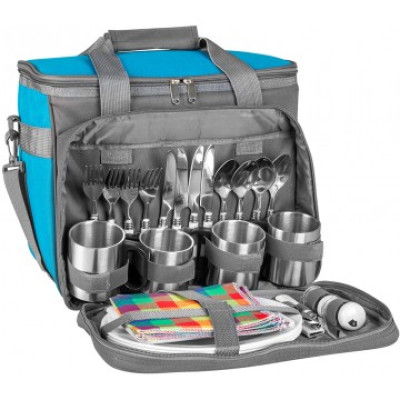 Набор для пикника на 4 персоны HS-811-4-BG  Helios - фото, цена в Магазин товаров для рыбалки и туризма - Fishers.by