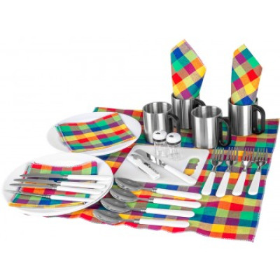 Набор для пикника на 4 персоны HS-811-4-BG  Helios - фото, цена в Магазин товаров для рыбалки и туризма - Fishers.by