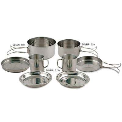 Набор посуды Comfortika Family 8 предметов - фото, цена в Магазин товаров для рыбалки и туризма - Fishers.by