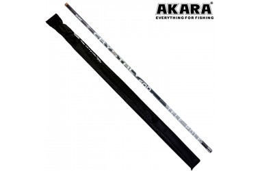 Удилище телескопическое Akara Crystal Pole, без колец, уголь, (тест 10-30 гр.), 6 м