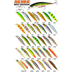 Воблер Akara Best Minnow 100SP (суспендер, троллинг, кастинг 0-2 м)