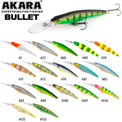 Воблер Akara Bullet 115F (плавающий, троллинг 2.5-4 м)